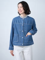3buy40%OFF！対象商品】ライトデニムGジャン（6251005）｜women
