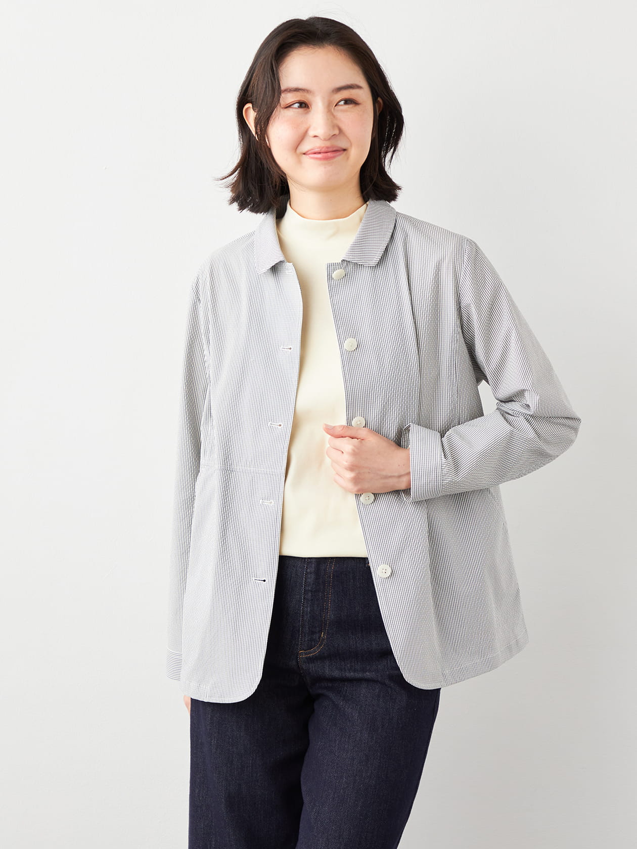 ライトネスストライプジャケット