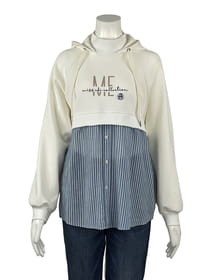 レイヤード風カットソープルオーバー