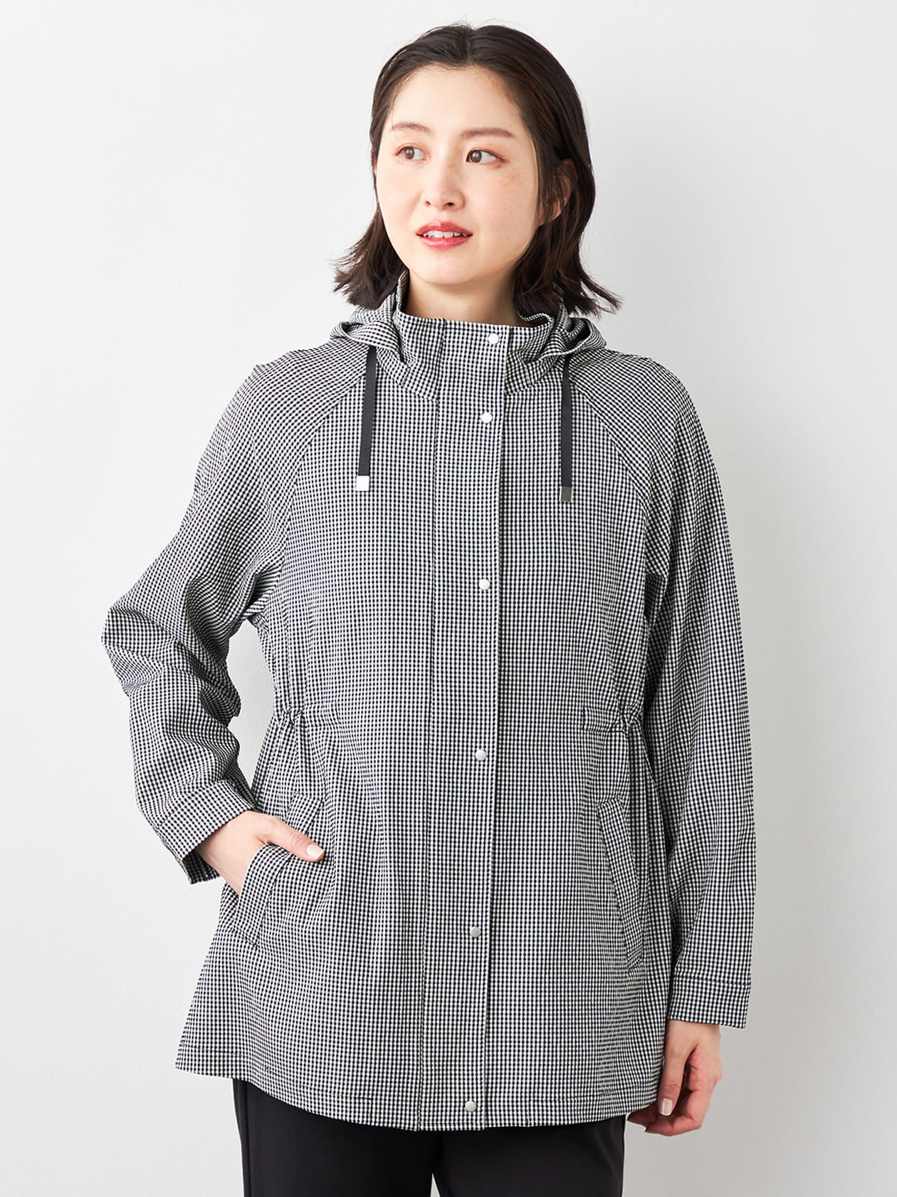 ギンガムブルゾン