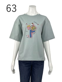 クルーネックカットソープルオーバー