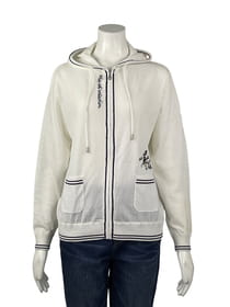 強撚綿ニットブルゾン