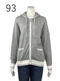 強撚綿ニットブルゾン