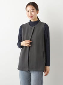 【おトクなタイムセール】リップルクルーネックジレ