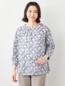 【早割30%OFF対象】ペインティングフラワーブラウス