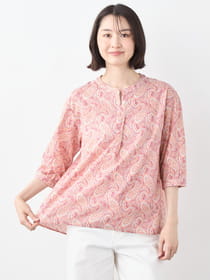 【早割30%OFF対象】モザイクペイズリーブラウス