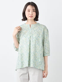 【早割30%OFF対象】モザイクペイズリーブラウス