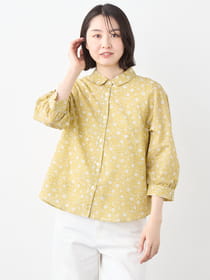 【早割30%OFF対象】ウェーブシックフラワーブラウス