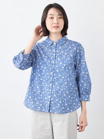 【早割30%OFF対象】ウェーブシックフラワーブラウス