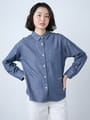 デニムライクシャツ
