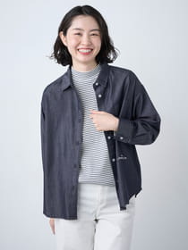 デニムライクシャツ