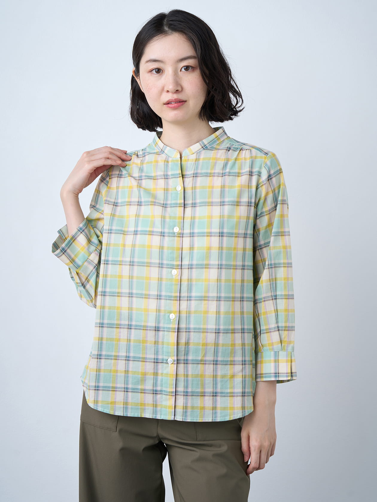 【早割30%OFF対象】スプリングチェックブラウス