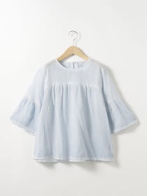 【早割30%OFF対象】ムラ染ギャザーブラウス