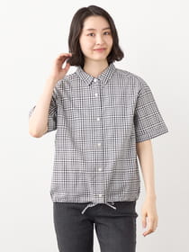 【早割30%OFF対象】フレームドビーチェックブラウス
