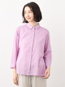 【早割30%OFF対象】コットンリネンブラウス