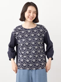【早割30%OFF対象】サークルフラワーエンブブラウス