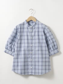 【早割30%OFF対象】サマーグレンチェックブラウス