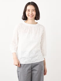 【早割30%OFF対象】サマーオーナメントブラウス