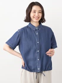 【早割30%OFF対象】クールデニム半袖シャツ