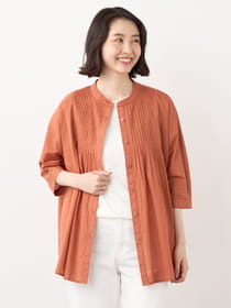 【早割30%OFF対象】ピンタックチュニックブラウス