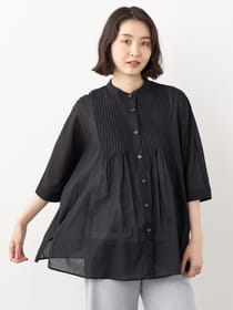 【早割30%OFF対象】ピンタックチュニックブラウス