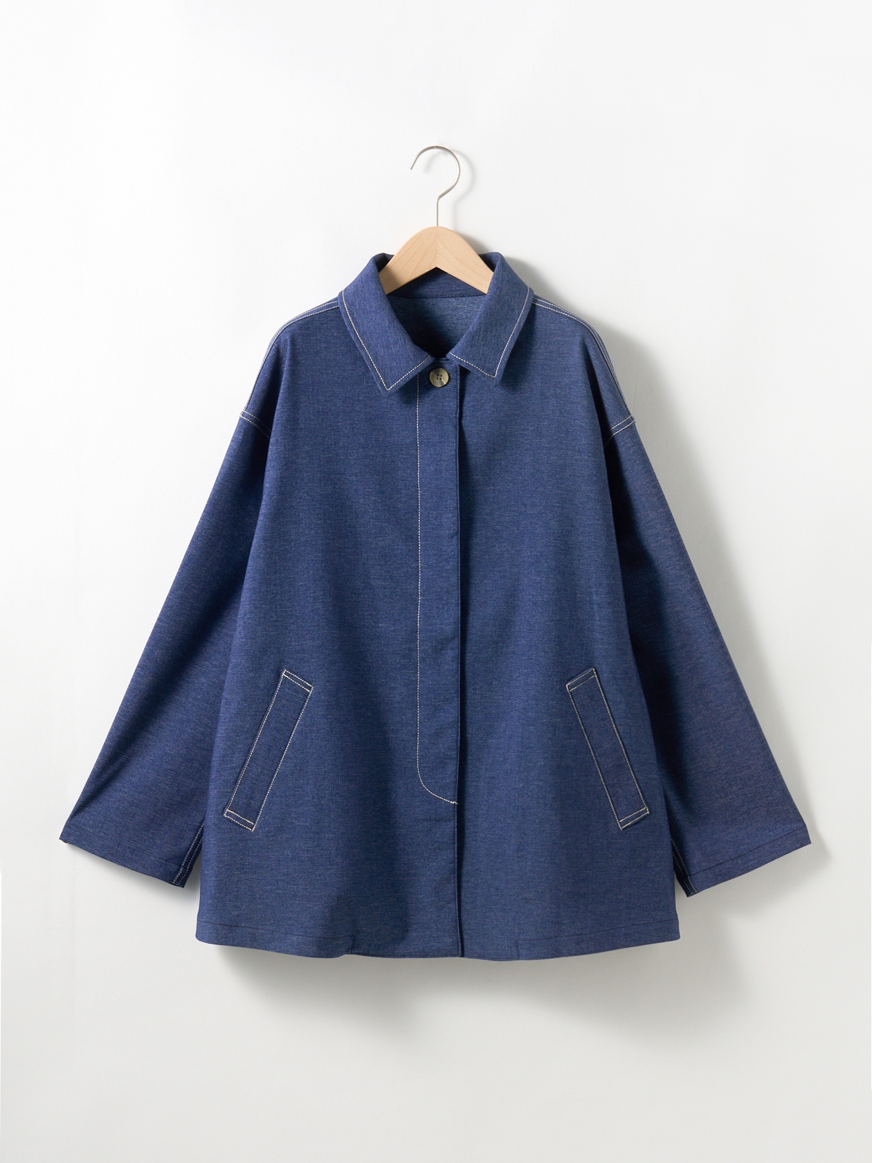 【おトクなタイムセール】デニムライク微起毛コート