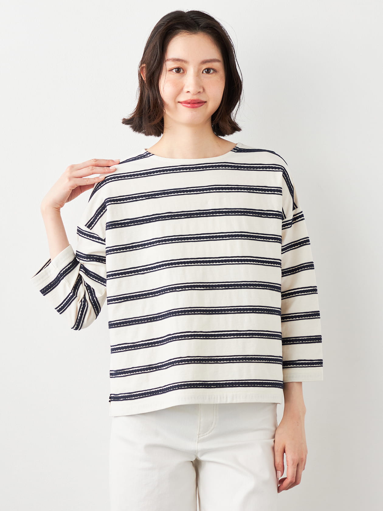 ロープボーダープルオーバー