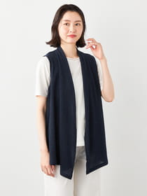 【早割30%OFF対象】シアー楊柳ジレ