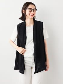 【早割30%OFF対象】シアー楊柳ジレ