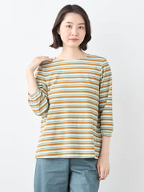 【早割30%OFF対象】ワッフルリブボーダープルオーバー