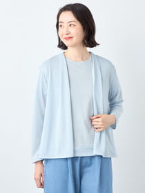 【3buy40%OFF！対象商品】シャドーリブカーディ