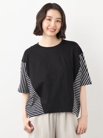 【早割30%OFF対象】コンビネーションボーダーカットソー