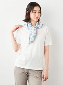 【早割30%OFF対象】フラワードットスカーフ