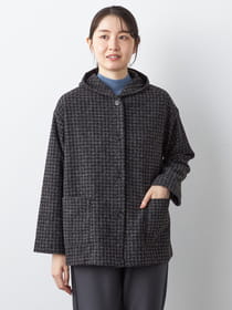 【早割30%OFF対象】スライバーフード羽織ジャケット