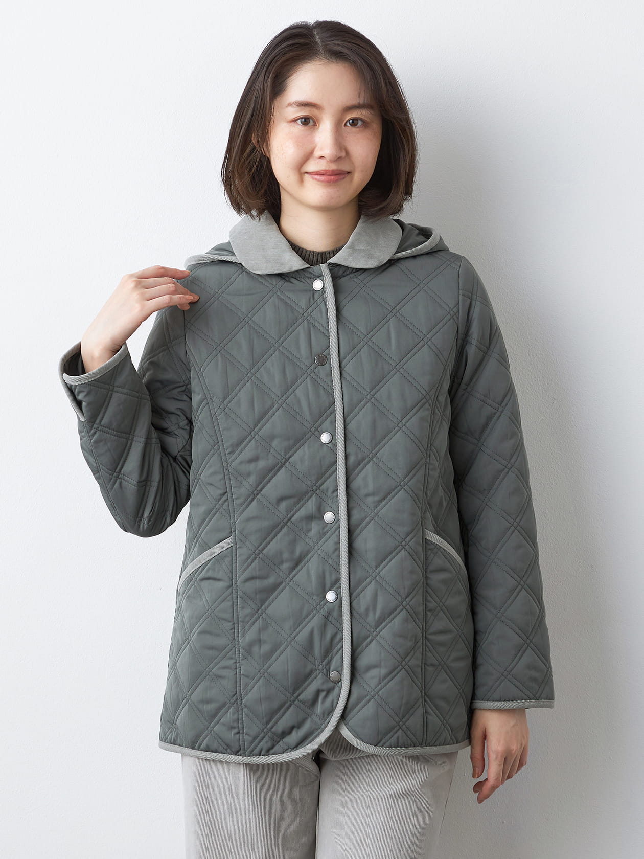 【早割30%OFF対象】Wステッチ中綿ジャケット