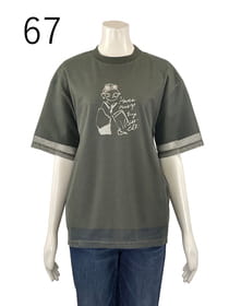 チュール重ねカットソープルオーバー