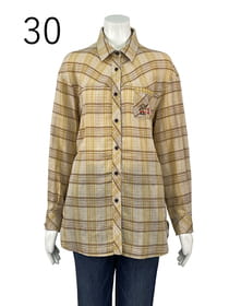 ダブルガーゼチェックシャツ