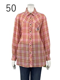 ダブルガーゼチェックシャツ