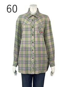 ダブルガーゼチェックシャツ