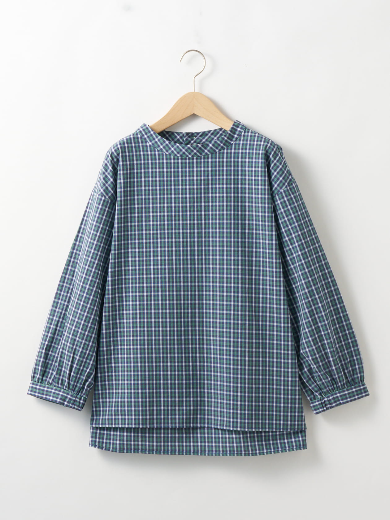 【3buy40%OFF！対象商品】オータムミニチェックブラウス