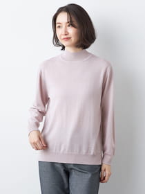 ウォッシャブルハイネックニット