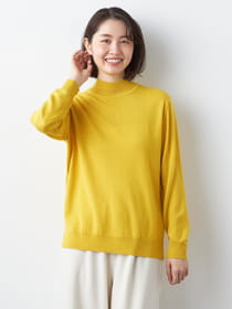 ウォッシャブルハイネックニット