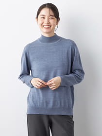 ウォッシャブルハイネックニット