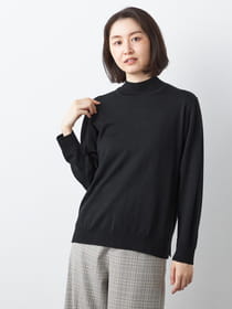 ウォッシャブルハイネックニット