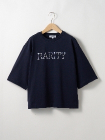 ５分袖ロゴ刺繍 Ｔシャツ