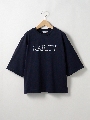 ５分袖ロゴ刺繍 Ｔシャツ