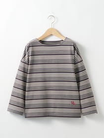 【3buy40%OFF！対象商品】ワンポイント刺繍ボーダープルオーバー