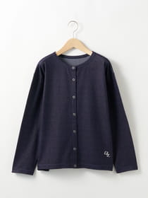 【3buy40%OFF！対象商品】デニムライクジャージーカーデ