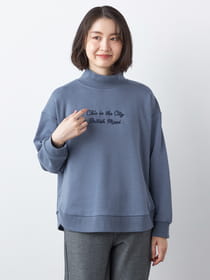【早割30%OFF対象】裏シャギー刺繍プルオーバー