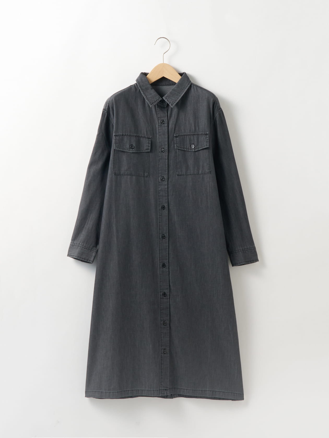 【3buy40%OFF！対象商品】ライトデニムワンピース